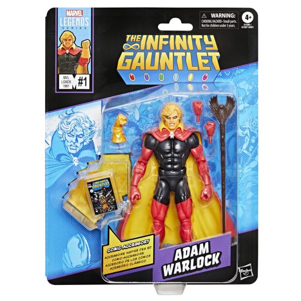 Figura de Adam Warlock de Marvel Legends con Infinity Gauntlet de 15cm