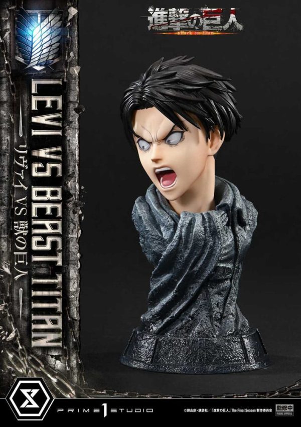 Estátua Levi versus Bestia Titán de Attack on Titan en la serie Ultimate Premium Masterline 1/4 - 73 cm - Imagen 7