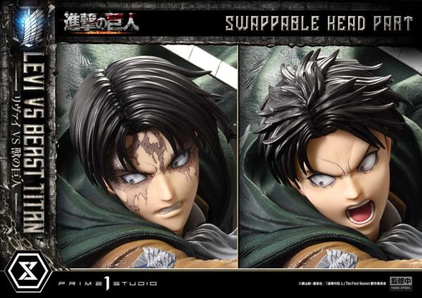 Estátua Levi versus Bestia Titán de Attack on Titan en la serie Ultimate Premium Masterline 1/4 - 73 cm - Imagen 12