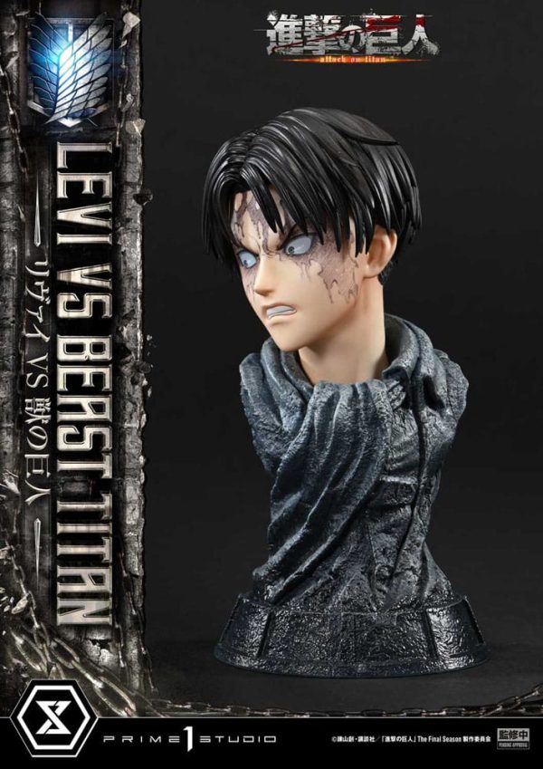 Estátua Levi versus Bestia Titán de Attack on Titan en la serie Ultimate Premium Masterline 1/4 - 73 cm - Imagen 9