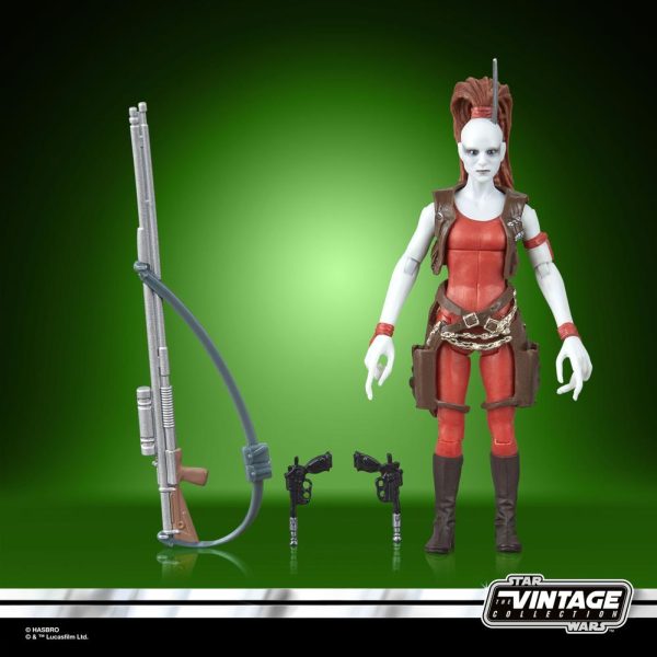 Figura de Aurra Sing de 9,5 cm de Star Wars: La Amenaza Fantasma en la Colección Vintage. - Imagen 4