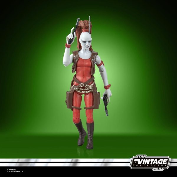 Figura de Aurra Sing de 9,5 cm de Star Wars: La Amenaza Fantasma en la Colección Vintage. - Imagen 2