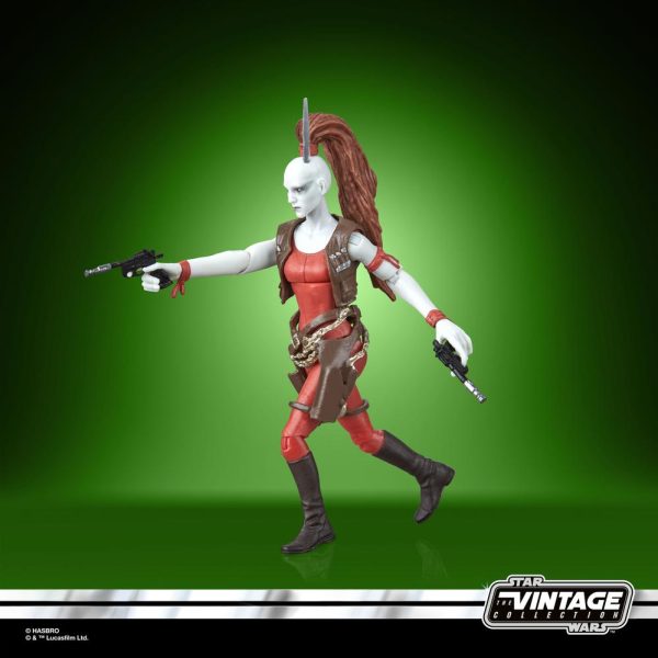 Figura de Aurra Sing de 9,5 cm de Star Wars: La Amenaza Fantasma en la Colección Vintage. - Imagen 3