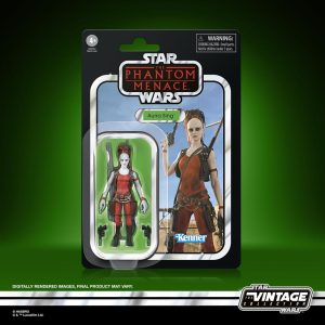 Figura de Aurra Sing de 9,5 cm de Star Wars: La Amenaza Fantasma en la Colección Vintage.