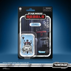 Figura de la colección vintage de Star Wars Rebels: Chopper Imperial Disguise de 9,5 cm
