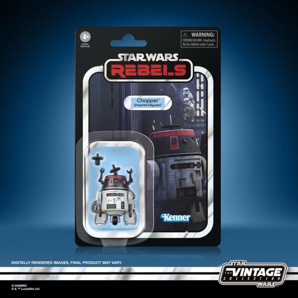 Figura de la colección vintage de Star Wars Rebels: Chopper Imperial Disguise de 9,5 cm