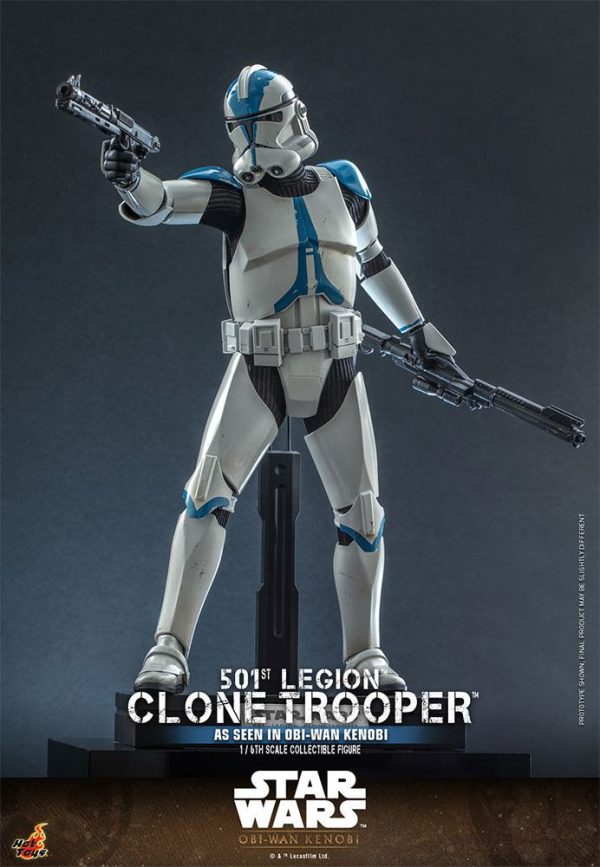 Figura de Obi-Wan Kenobi de Star Wars y Soldado Clone de la Legión 501st en escala 1/6 de 30 cm - Imagen 3