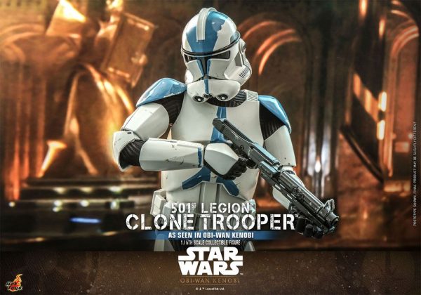 Figura de Obi-Wan Kenobi de Star Wars y Soldado Clone de la Legión 501st en escala 1/6 de 30 cm - Imagen 5