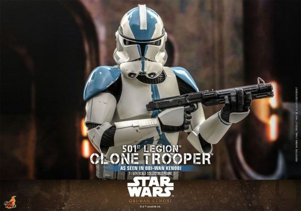 Figura de Obi-Wan Kenobi de Star Wars y Soldado Clone de la Legión 501st en escala 1/6 de 30 cm - Imagen 7