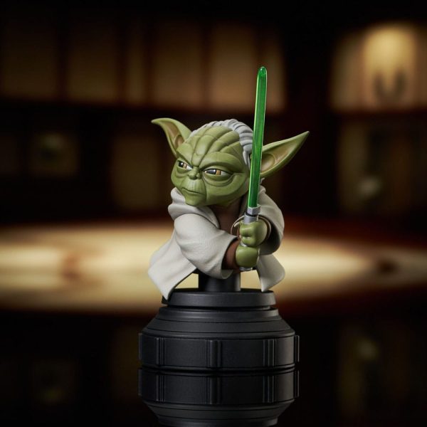 Figura Star Wars The Clone Wars Busto 1/7 Yoda 13 cm - Imagen 4