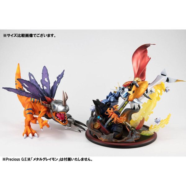 Estatua PVC de 34 cm de Omegamon vs Diabolomon de Digimon Adventure: Children's War Game! - Colección VS Series - Imagen 2