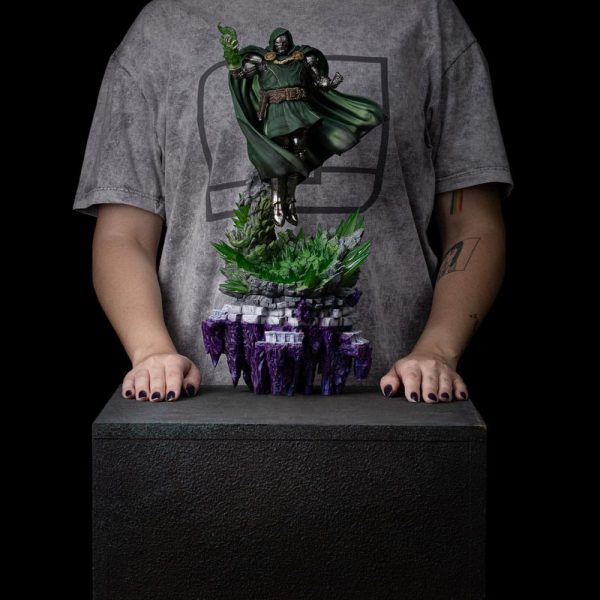 Estátua Marvel Legends The Infinity Gauntlet con Doctor Doom - Edición Deluxe 1/10 Escala de Arte 42 cm - Imagen 10