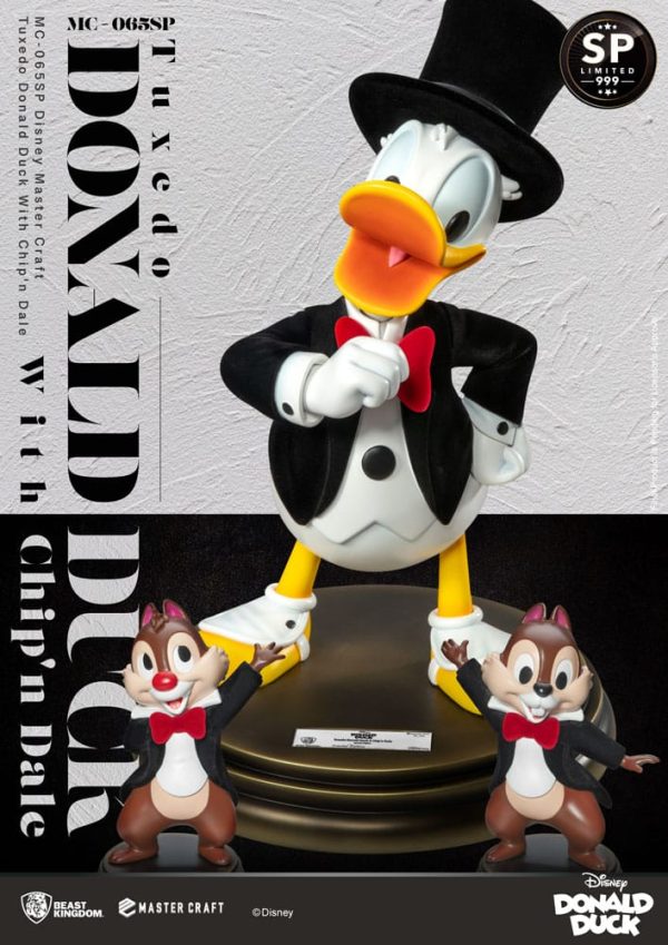Figura Disney 100th Estatua Master Craft Tuxedo Donald Duck (chip'n und Dale) 40 CM - Imagen 2