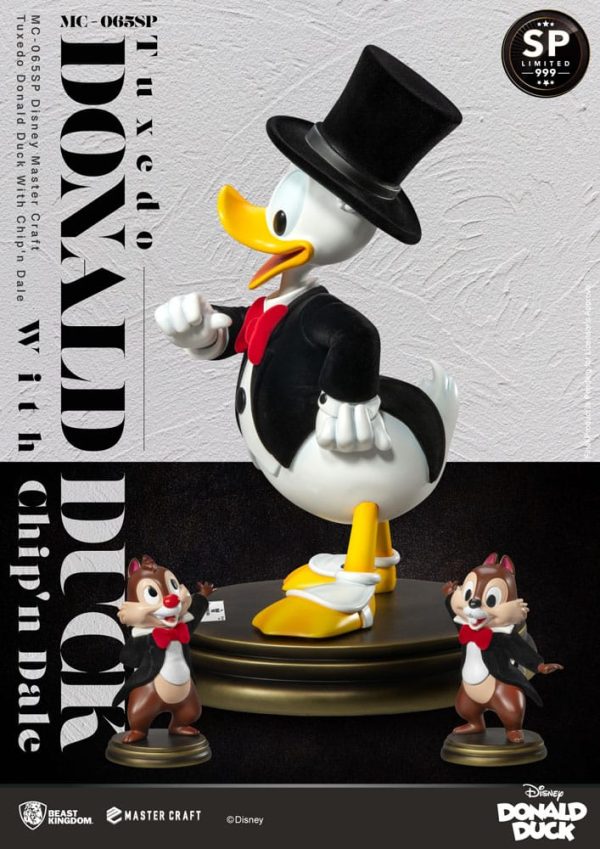 Figura Disney 100th Estatua Master Craft Tuxedo Donald Duck (chip'n und Dale) 40 CM - Imagen 3