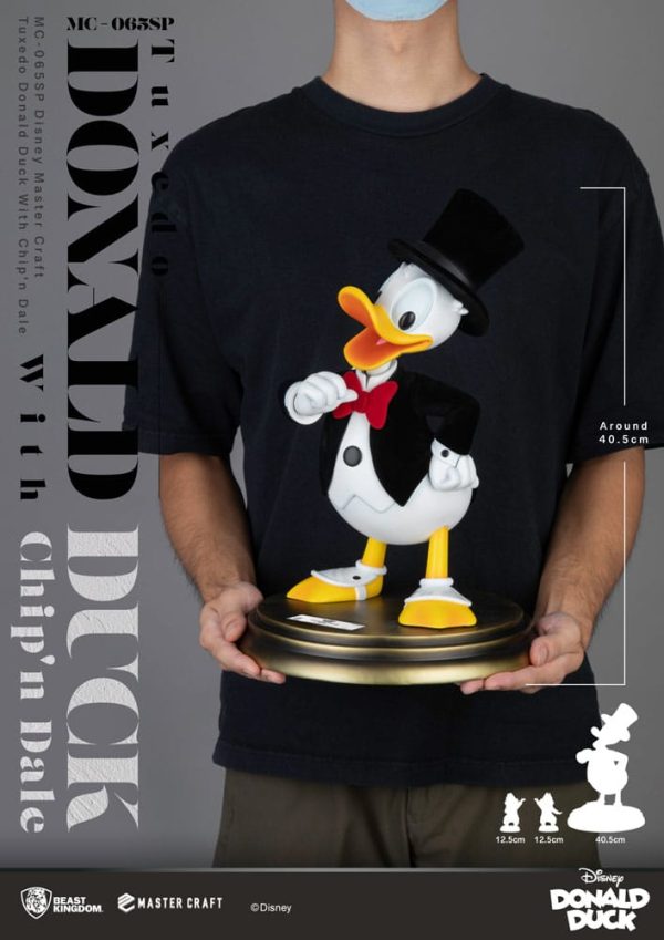 Figura Disney 100th Estatua Master Craft Tuxedo Donald Duck (chip'n und Dale) 40 CM - Imagen 5