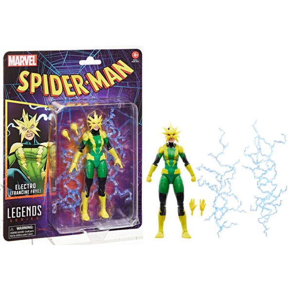 Figura Electro Francine Frye Spider-man Marvel Legend Series 15cm - Imagen 7
