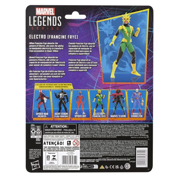 Figura Electro Francine Frye Spider-man Marvel Legend Series 15cm - Imagen 8