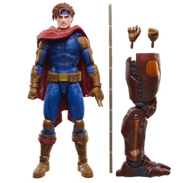 Figura Hasbro Marvel Legends Series Build a Figura Marvels Nemesis X-men Gambit - Imagen 6