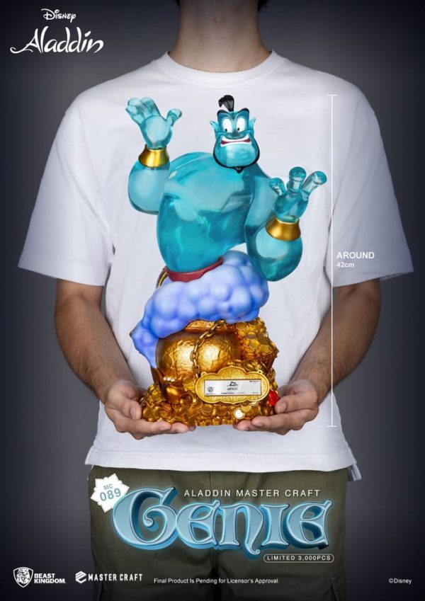 Figura Disney (aladdin) Estatua Master Craft Ginie 42 CM - Imagen 5