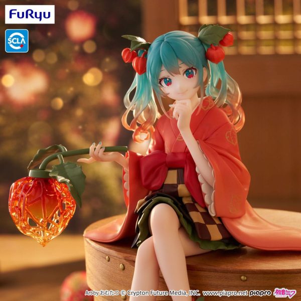 Figura de Hatsune Miku en Estatua de PVC con Detalle de Parada de Fideos de la Hada Floral Invierno Cerezo de 15 cm - Imagen 3
