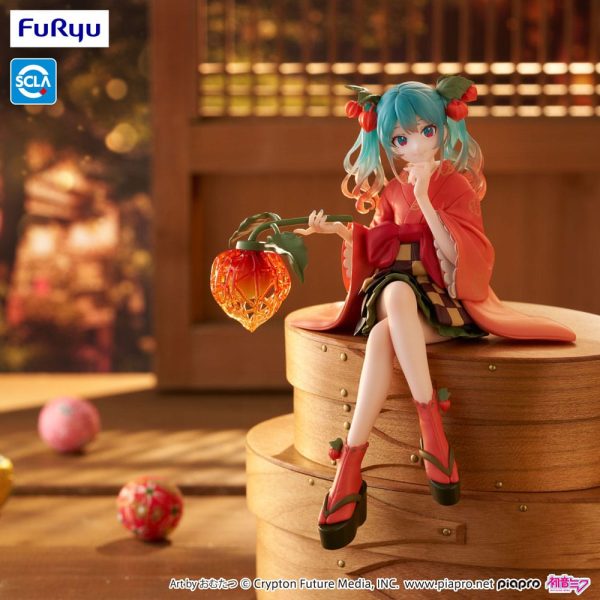 Figura de Hatsune Miku en Estatua de PVC con Detalle de Parada de Fideos de la Hada Floral Invierno Cerezo de 15 cm - Imagen 5