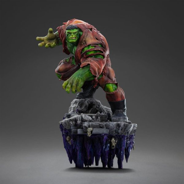 Figura de colección Marvel Hulk con Infinity Gauntlet en escala 1/10 - Estatua de lujo con diorama de 32 cm - Imagen 2