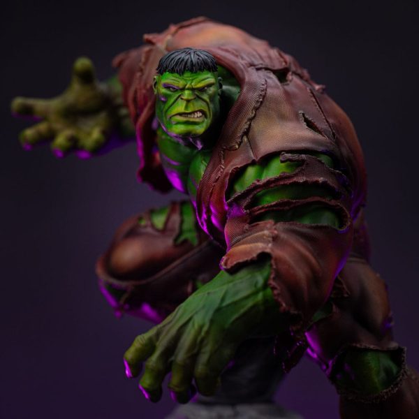 Figura de colección Marvel Hulk con Infinity Gauntlet en escala 1/10 - Estatua de lujo con diorama de 32 cm - Imagen 5
