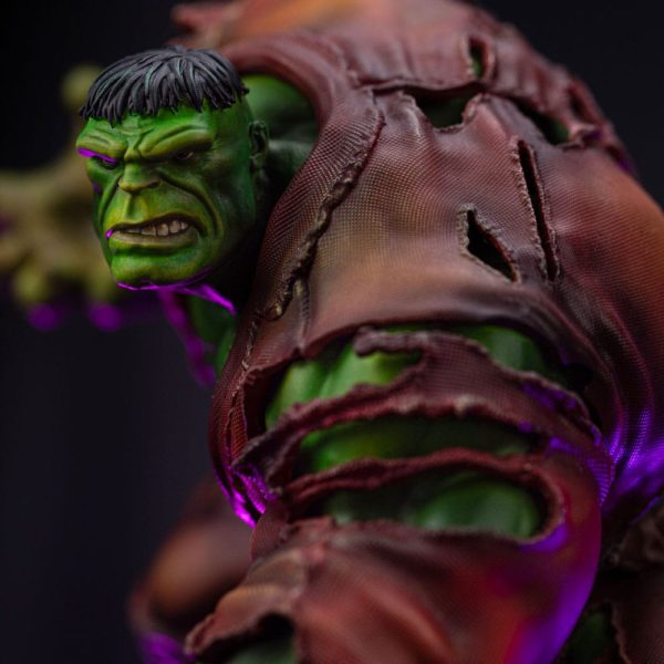 Figura de colección Marvel Hulk con Infinity Gauntlet en escala 1/10 - Estatua de lujo con diorama de 32 cm - Imagen 6