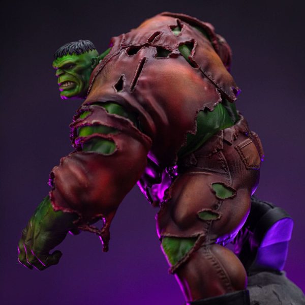 Figura de colección Marvel Hulk con Infinity Gauntlet en escala 1/10 - Estatua de lujo con diorama de 32 cm - Imagen 8