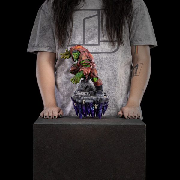 Figura de colección Marvel Hulk con Infinity Gauntlet en escala 1/10 - Estatua de lujo con diorama de 32 cm - Imagen 9