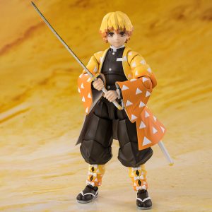 Figura de Colección Zenitsu Agatsuma de Demon Slayer Kimetsu no Yaiba en Escala 1/12