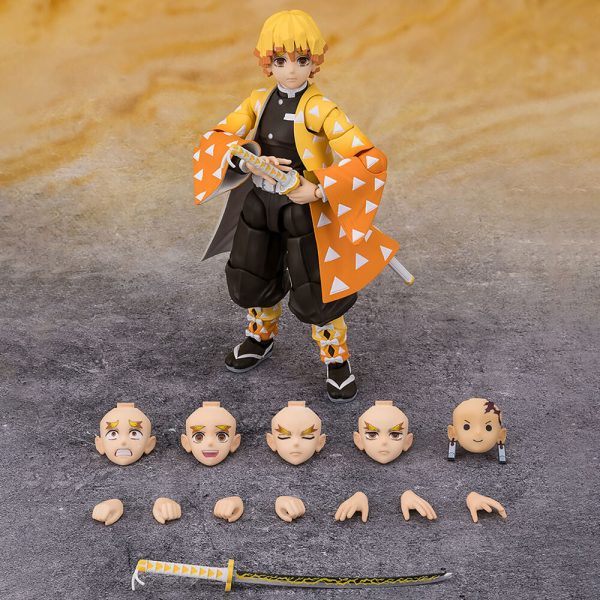 Figura de Colección Zenitsu Agatsuma de Demon Slayer Kimetsu no Yaiba en Escala 1/12 - Imagen 2