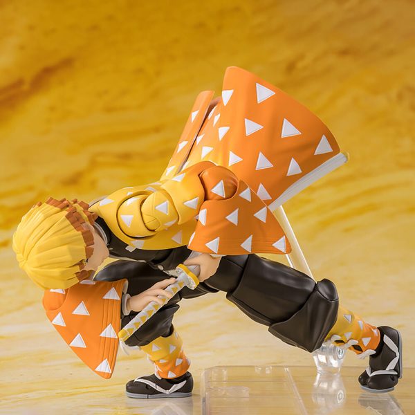 Figura de Colección Zenitsu Agatsuma de Demon Slayer Kimetsu no Yaiba en Escala 1/12 - Imagen 3