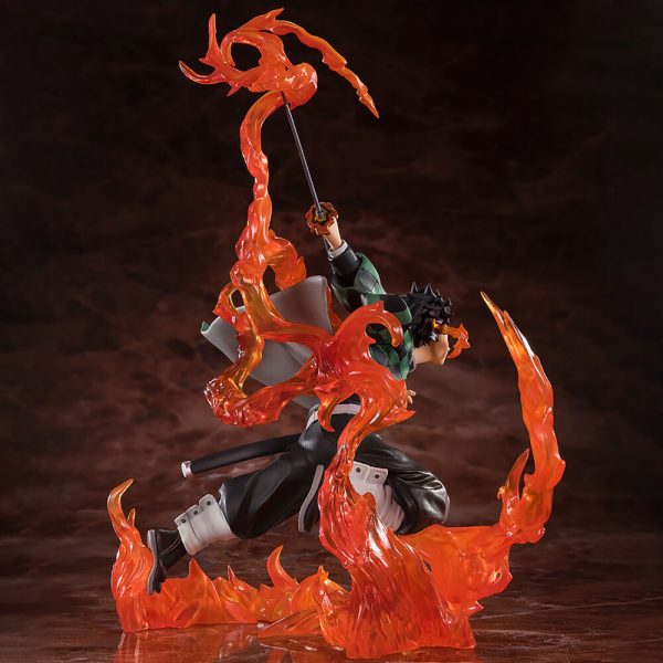 Figura de Tanjiro Kamado y Kyojuro Rengoku con Guardia de Espada - Demon Slayer Kimetsu no Yaiba 19,5cm - ¡Colección de calidad! - Imagen 2