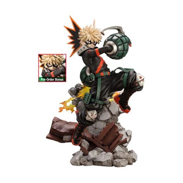 Figura Kotobukiya my Hero Academia Artfxj Katsuki Bakugo ver 2 Bonus Edition PVC Escala 1 8 26 CM - Imagen 3