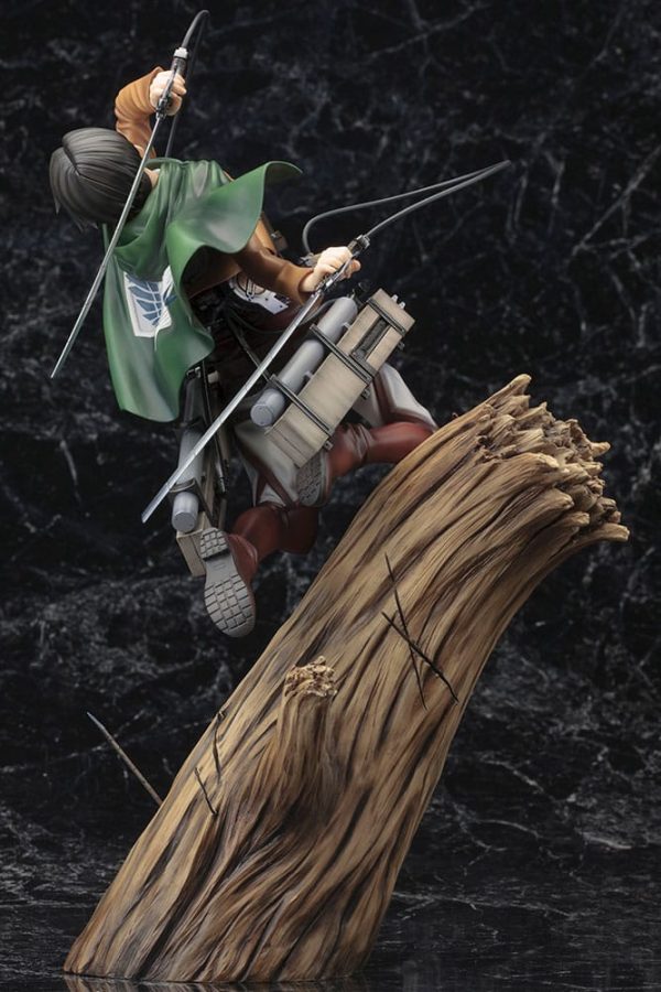 Figura Kotobukiya Attack on Titan Artfxj Levi Ackerman Package - Imagen 2
