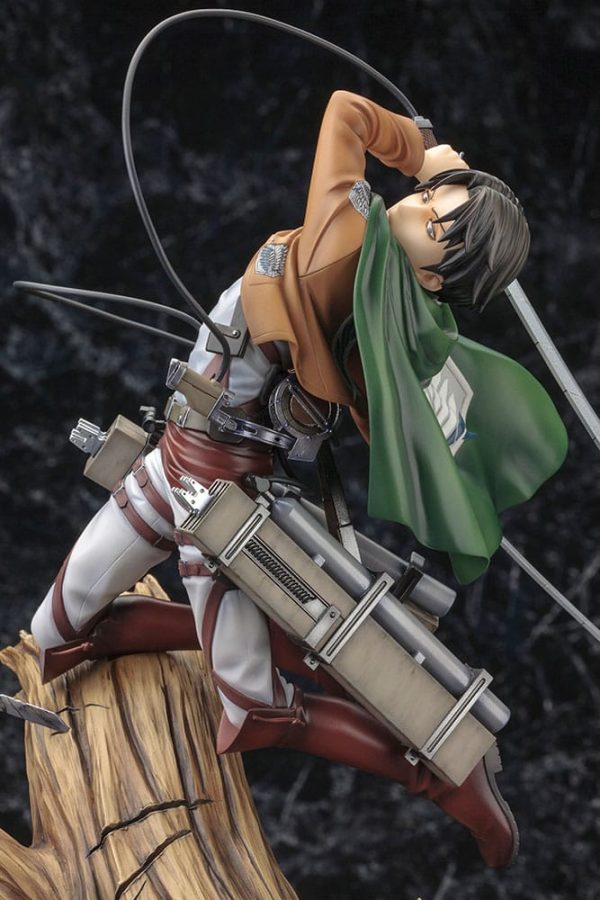 Figura Kotobukiya Attack on Titan Artfxj Levi Ackerman Package - Imagen 4