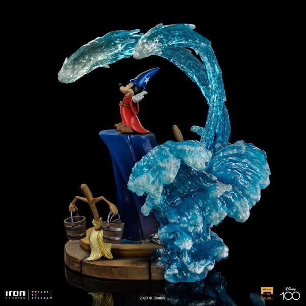 Estatua de Mickey Mouse de Fantasía de Disney en escala deluxe 1/10, altura de 51 cm. - Imagen 3