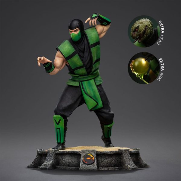 Estátua de Reptile de Mortal Kombat en escala 1/10 de 20 cm - Figura coleccionable para fans - Imagen 3