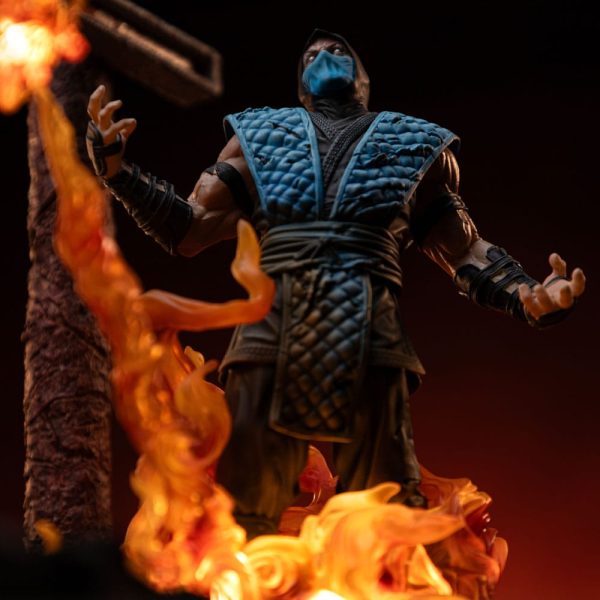 Figura Mortal Kombat Estatua 1/10 Deluxe Art Scale Scorpion Fatality 27 cm - Imagen 3