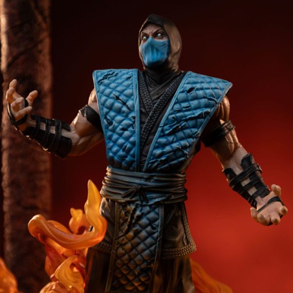 Figura Mortal Kombat Estatua 1/10 Deluxe Art Scale Scorpion Fatality 27 cm - Imagen 4