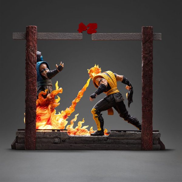 Figura Mortal Kombat Estatua 1/10 Deluxe Art Scale Scorpion Fatality 27 cm - Imagen 6