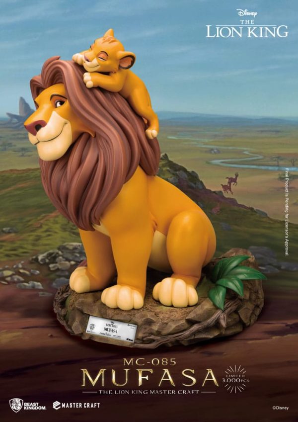 Estatua de Mufasa de El Rey León de Disney - Master Craft de 36 cm, ¡ideal para fans de la película! - Imagen 2