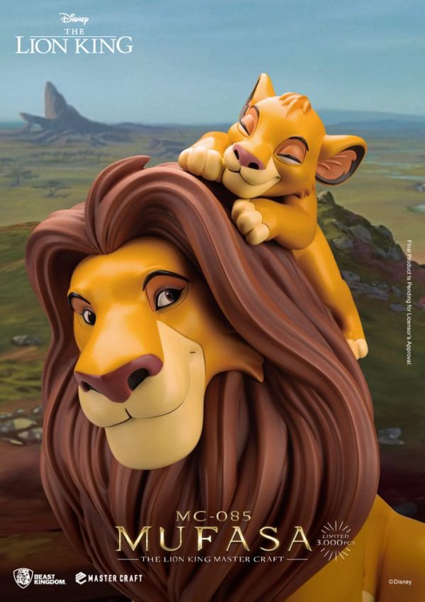 Estatua de Mufasa de El Rey León de Disney - Master Craft de 36 cm, ¡ideal para fans de la película! - Imagen 4