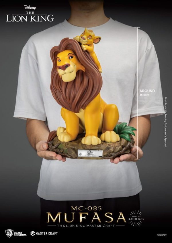 Estatua de Mufasa de El Rey León de Disney - Master Craft de 36 cm, ¡ideal para fans de la película! - Imagen 5