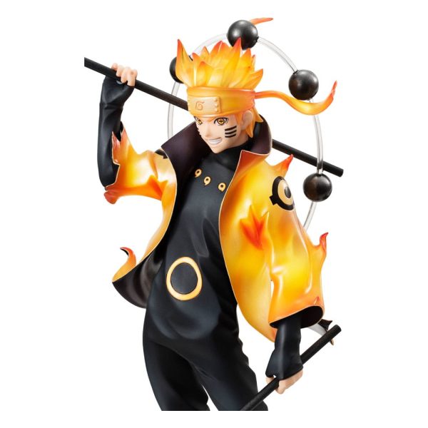 Figura Naruto Uzumaki Serie G.e.m. six Paths Sage Mode 15th Anniversary 22cm - Imagen 4
