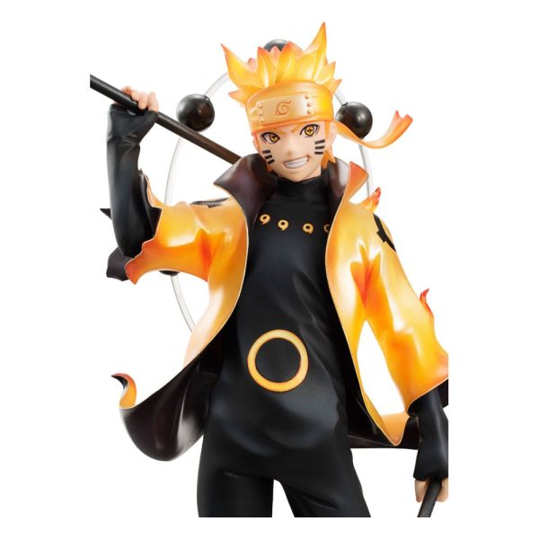Figura Naruto Uzumaki Serie G.e.m. six Paths Sage Mode 15th Anniversary 22cm - Imagen 3