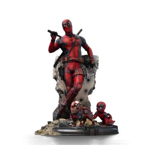 Estatua de Deadpool 3 a escala 1/10 con una altura de 21 cm - ¡Increíble detalle!