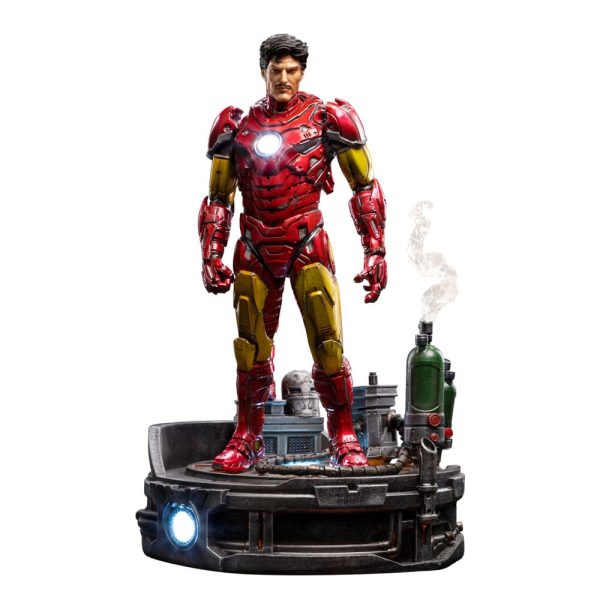 Marvel Estatua 1/10 Deluxe Art Scale Iron Man Unleashed 23 cm - Imagen 2