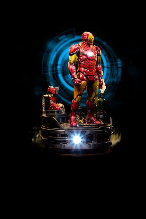 Marvel Estatua 1/10 Deluxe Art Scale Iron Man Unleashed 23 cm - Imagen 4